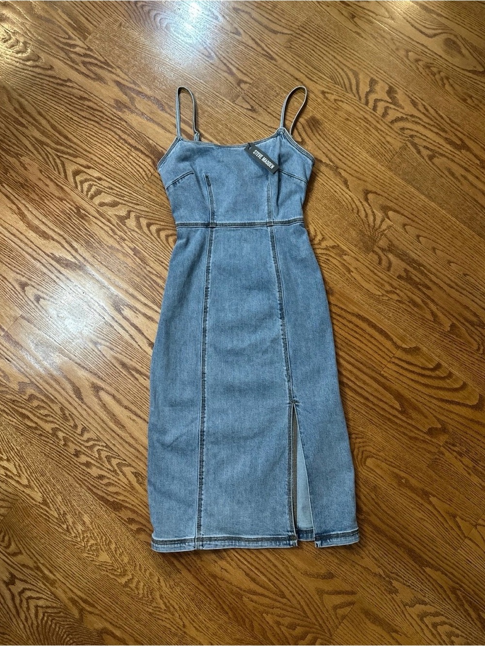 NWT Steve Madden Giselle Denim Midi Dress Size 2